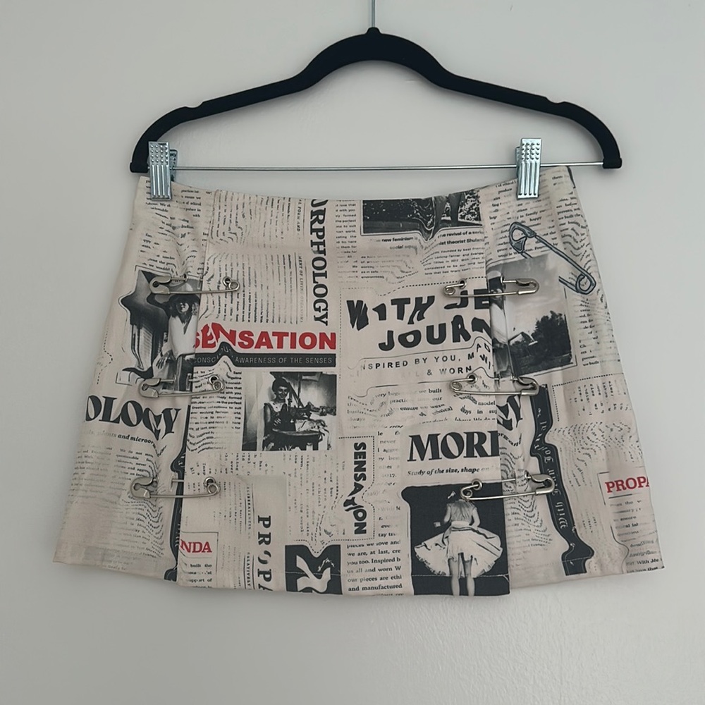 With Jean Safety Mini Skirt | Read All About It